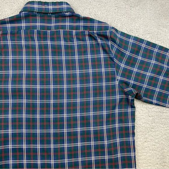 Levis Shirt Mens Large Plaid Thin Lightweight Summer Tailored For Men USA VTG - Picture 8 of 16
